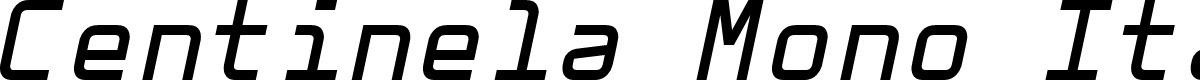 Centinela Mono Italic