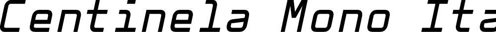 Centinela Mono Italic