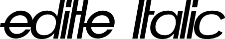 editle Italic