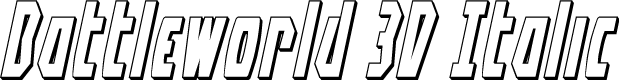 Battleworld 3D Italic