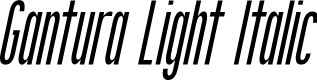 Gantura Light Italic