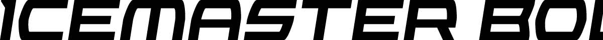 Icemaster Bold Semi-Italic