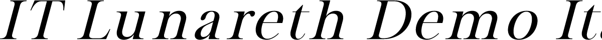 IT Lunareth Demo Italic