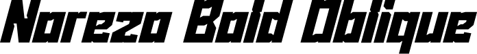 Norezo Bold Oblique