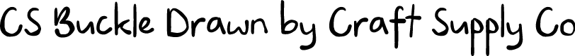CSBuckleDrawn-Regular Demo