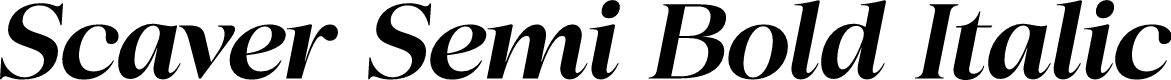 Scaver Semi Bold Italic