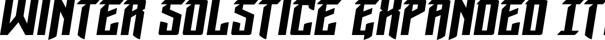 Winter Solstice Expanded Ital