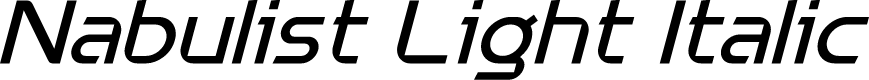 Nabulist Light Italic