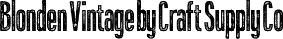 Blonden Vintage Demo Stamp