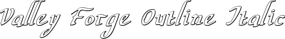 Valley Forge Outline Italic