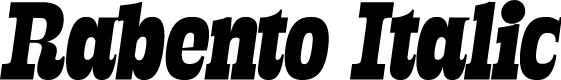 Rabento PERSONAL USE ONLY Black Italic