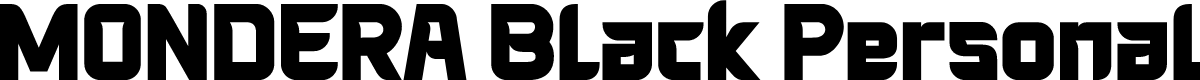 MONDERA Black Personal Use