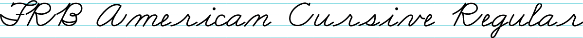FRB American Cursive Regular