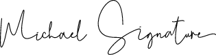 Michael Signature -personal use