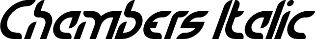 Chambers Italic