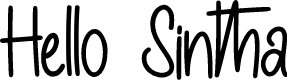 Hello Sintha - Personal Use