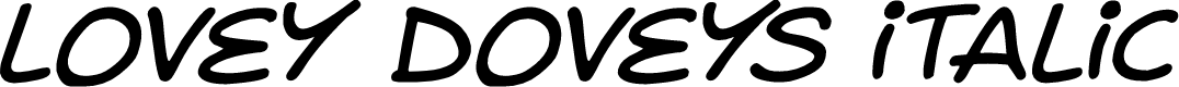 Lovey Doveys Italic