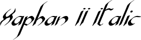 Xaphan II Italic