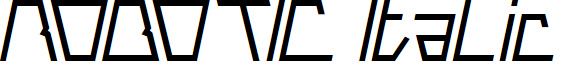 ROBOTIC Italic