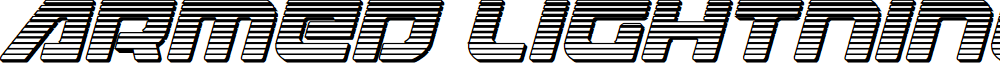 Armed Lightning Chrome Italic