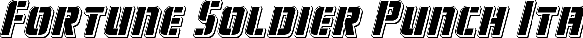 Fortune Soldier Punch Italic
