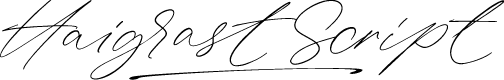 Haigrast Script PERSONAL USE Regular