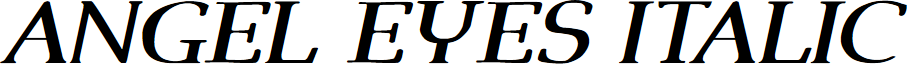 Angel Eyes Italic