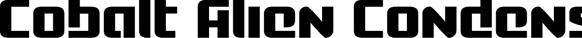 Cobalt Alien Condensed