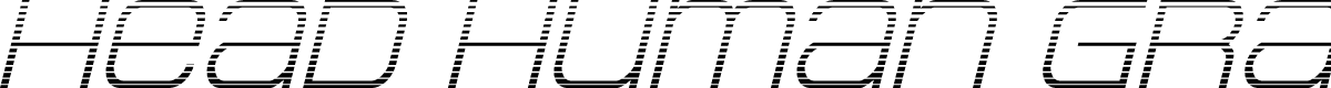 Head Human Gradient Italic
