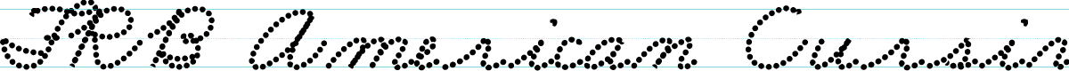 FRB American Cursive DottedUltra