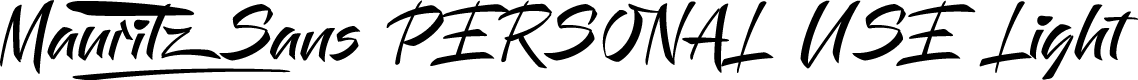 Mauritz Sans PERSONAL USE Light