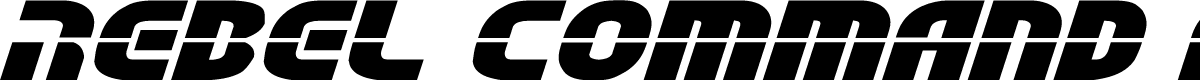 Rebel Command EExtra-exp Italic