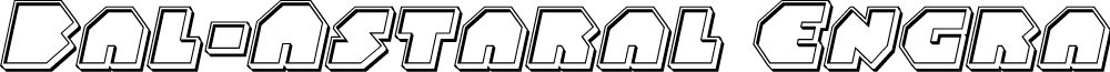 Bal-Astaral Engraved Italic