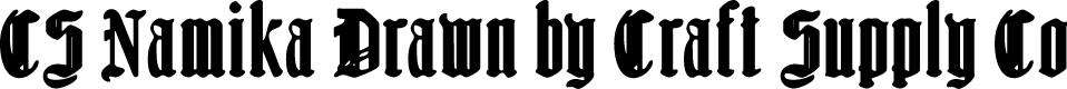 CSNamikaDrawn-Regular Demo