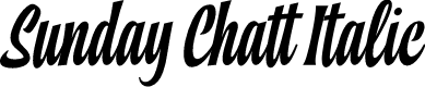 Sunday Chatt Italic