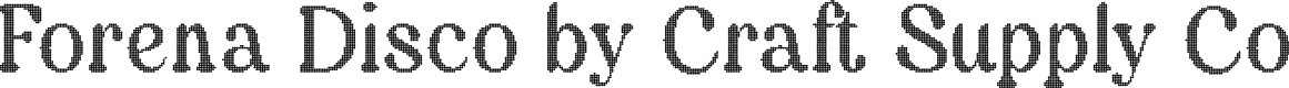 ForenaDisco-Regular Demo