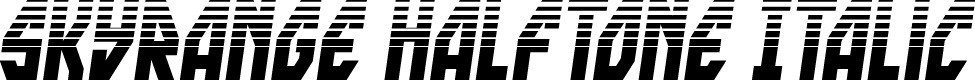 skyrange Halftone Italic