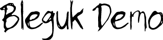 Bleguk Demo