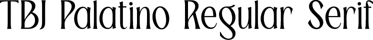 TBJ Palatino Regular Serif