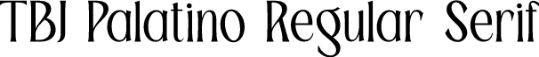 TBJ Palatino Regular Serif
