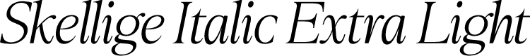 Skellige Italic Extra Light