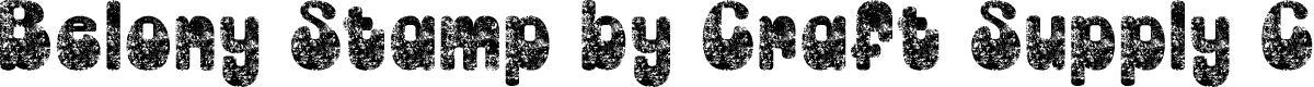 BelonyStamp-Regular Demo