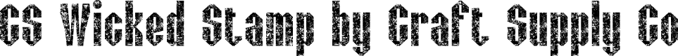 CSWickedStamp-Regular Demo