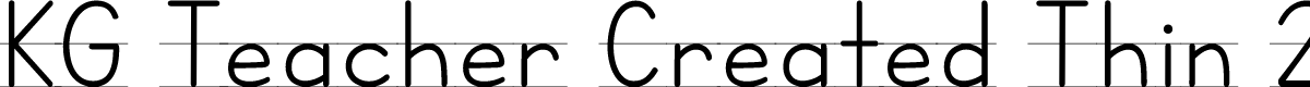 KG Teacher Created Thin 2Lined