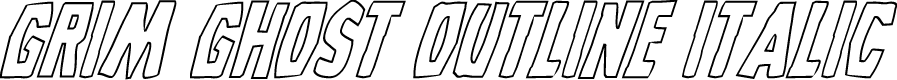 Grim Ghost Outline Italic