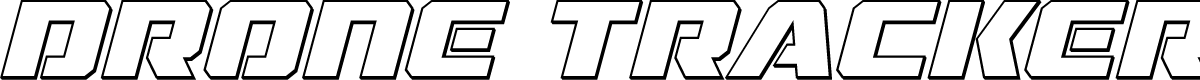 Drone Tracker Outline Italic