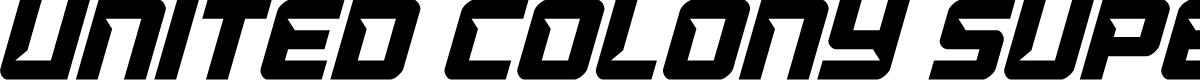 United Colony Super-Italic