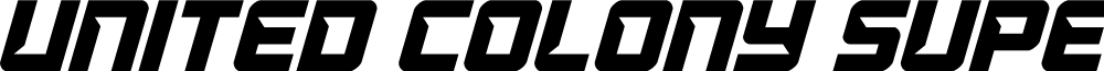 United Colony Super-Italic
