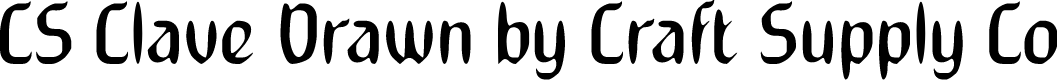 CSClaveDrawn-Regular Demo