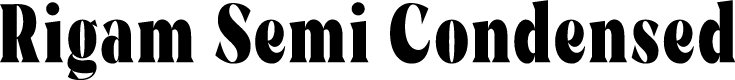 Rigam Semi Condensed